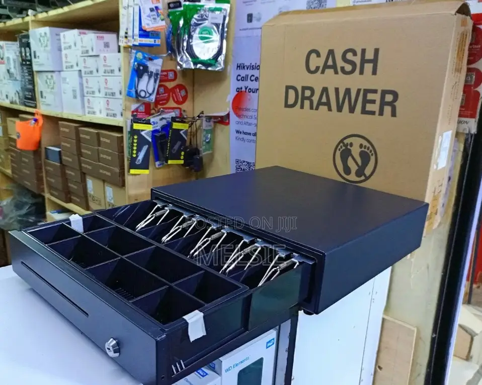 5 Slot Cash Drawer Removable Cash Drawer Box, 5 Compartments