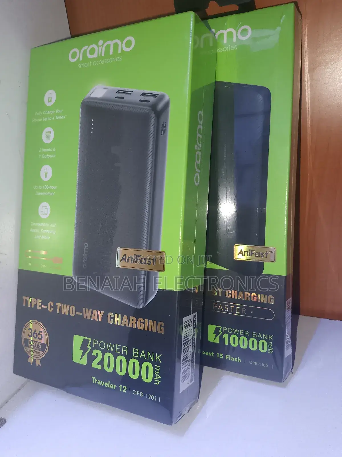 Oraimo Power Bank.20000 Mah Quick Charge Power Bank 15watts