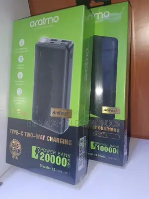 Oraimo Power Bank.20000 Mah Quick Charge Power Bank 15watts
