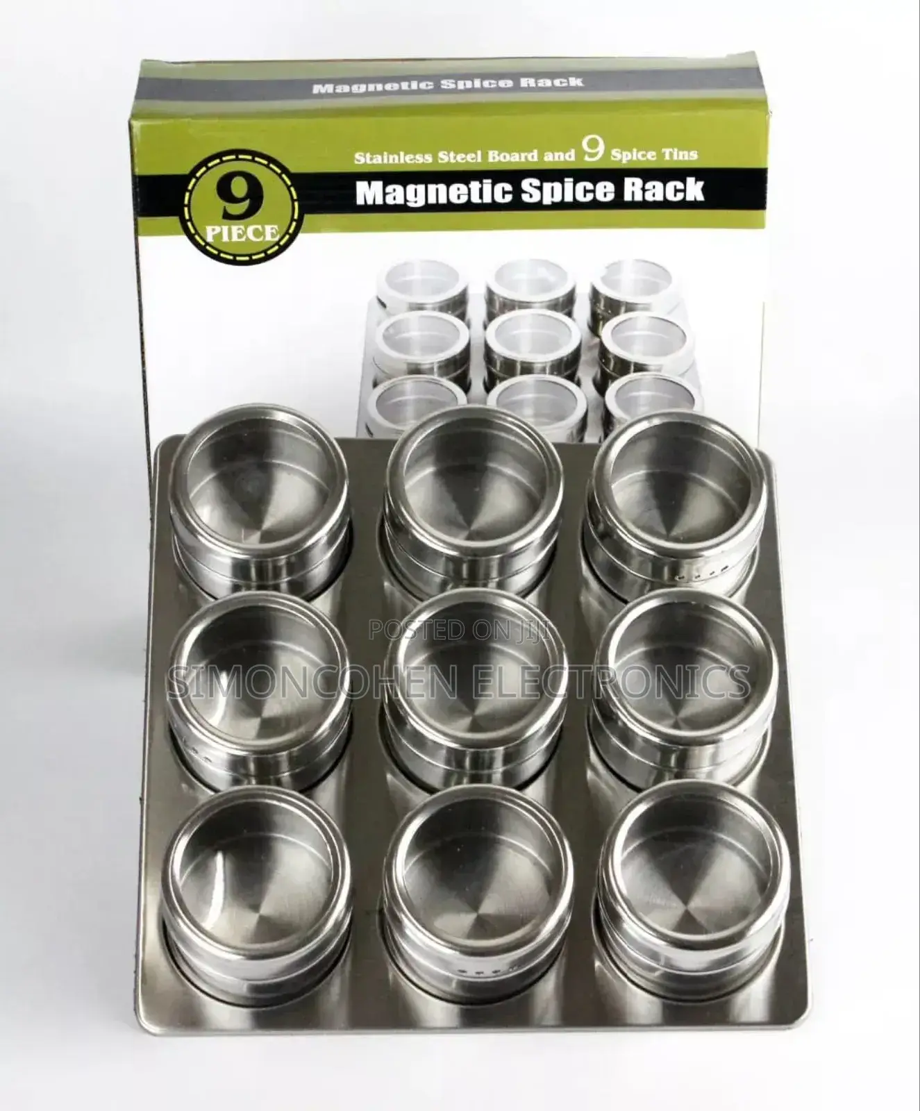 Magnetic Cruet Condiment Spice Jar Set