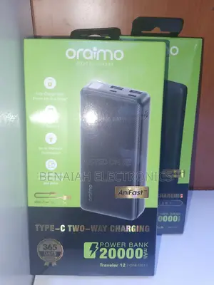Powerbank 20000 Mah Oraimo 15 Watts.Efficient Reliable