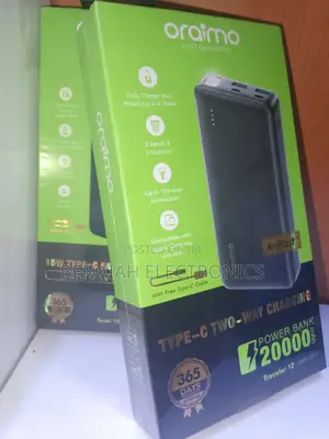 20000 Mah Oraimo Powerbank. Traveling Powerbank