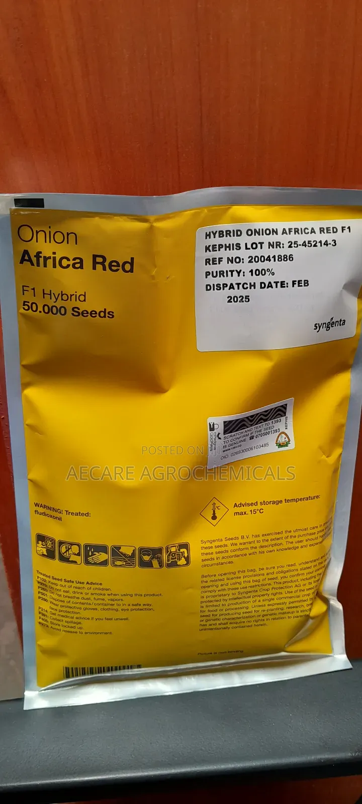 Hybrid Onion African Red Seeds F1 50,000 Seeds