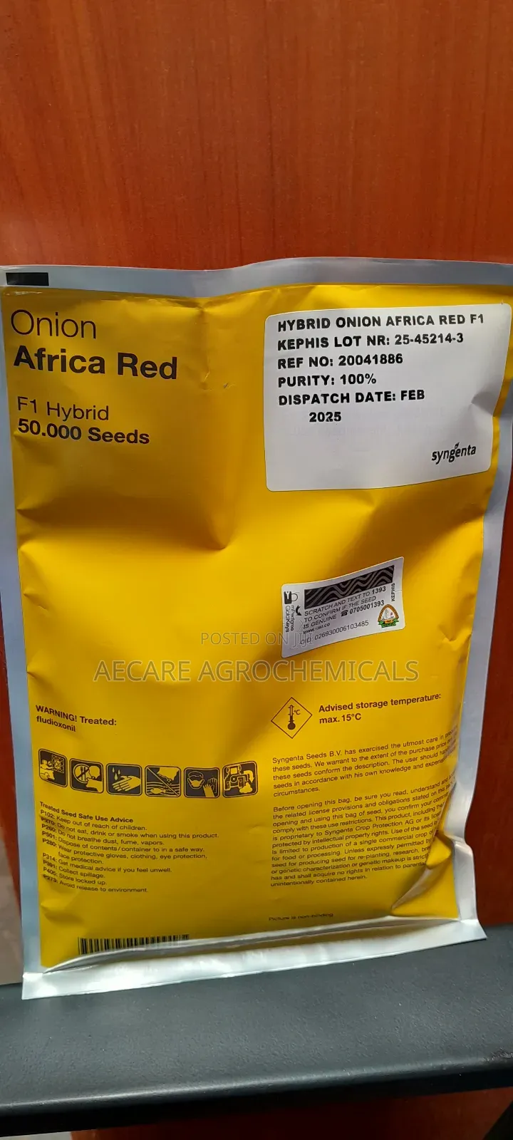 Hybrid Onion African Red Seeds F1 50,000 Seeds