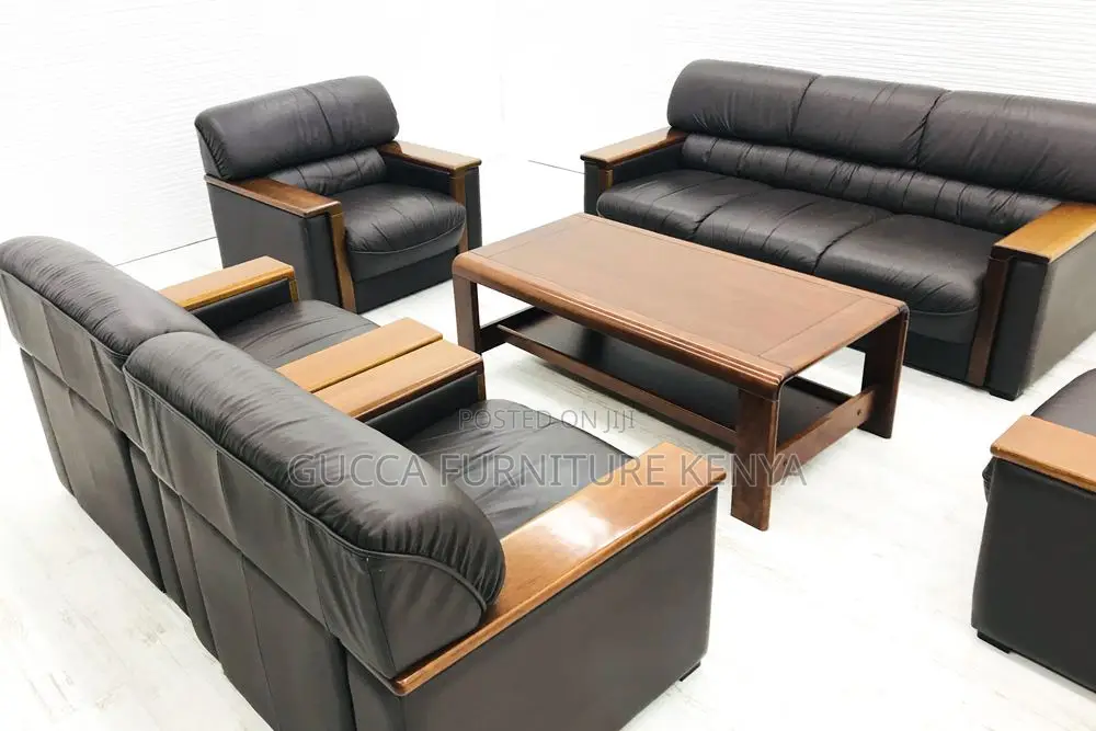 Sofas:5-Seater High Quality Leather Modern Sofa Set