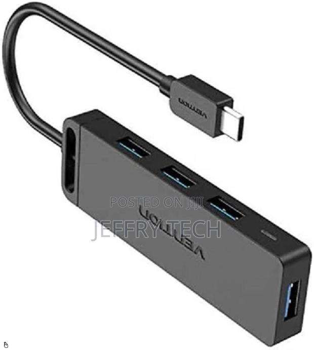 Vention USB-C to 4-Port USB 3.0 Hub With Power Supply
