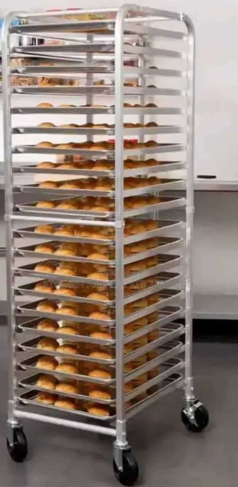Stainless Steel Tray Trolley 