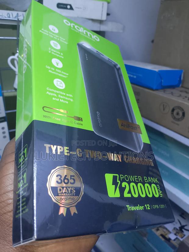 20000 Mah Oraimo Powerbank.Two Inputs Three Output - thumbnail 4