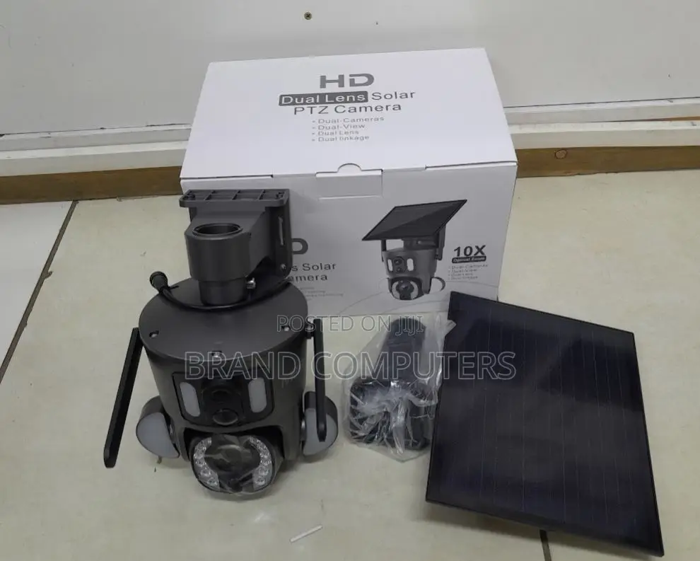 Dual Lens 4mp 10X Zoom Solar 4G Simcard PTZ Camera