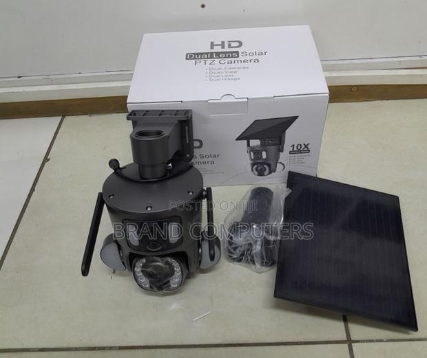 4MP Dual Lens 4G PTZ Solar Camera 10X Zoom