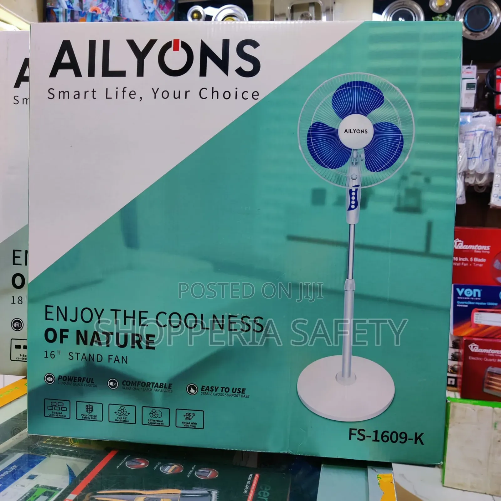 16" Ailyons Standing Fan
