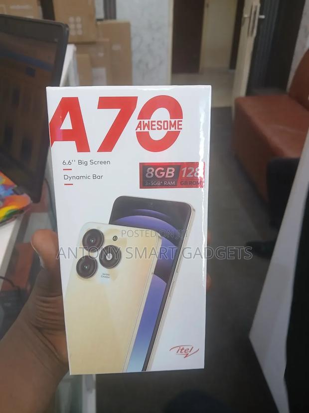 New Itel A70 128 GB Silver