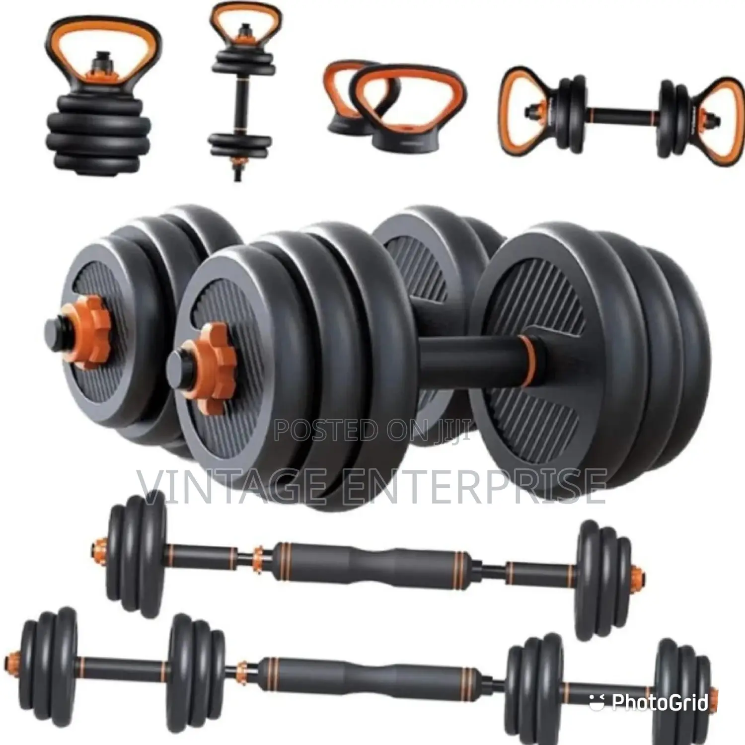 30kg 6in1 Dumbbells Kettle Bell