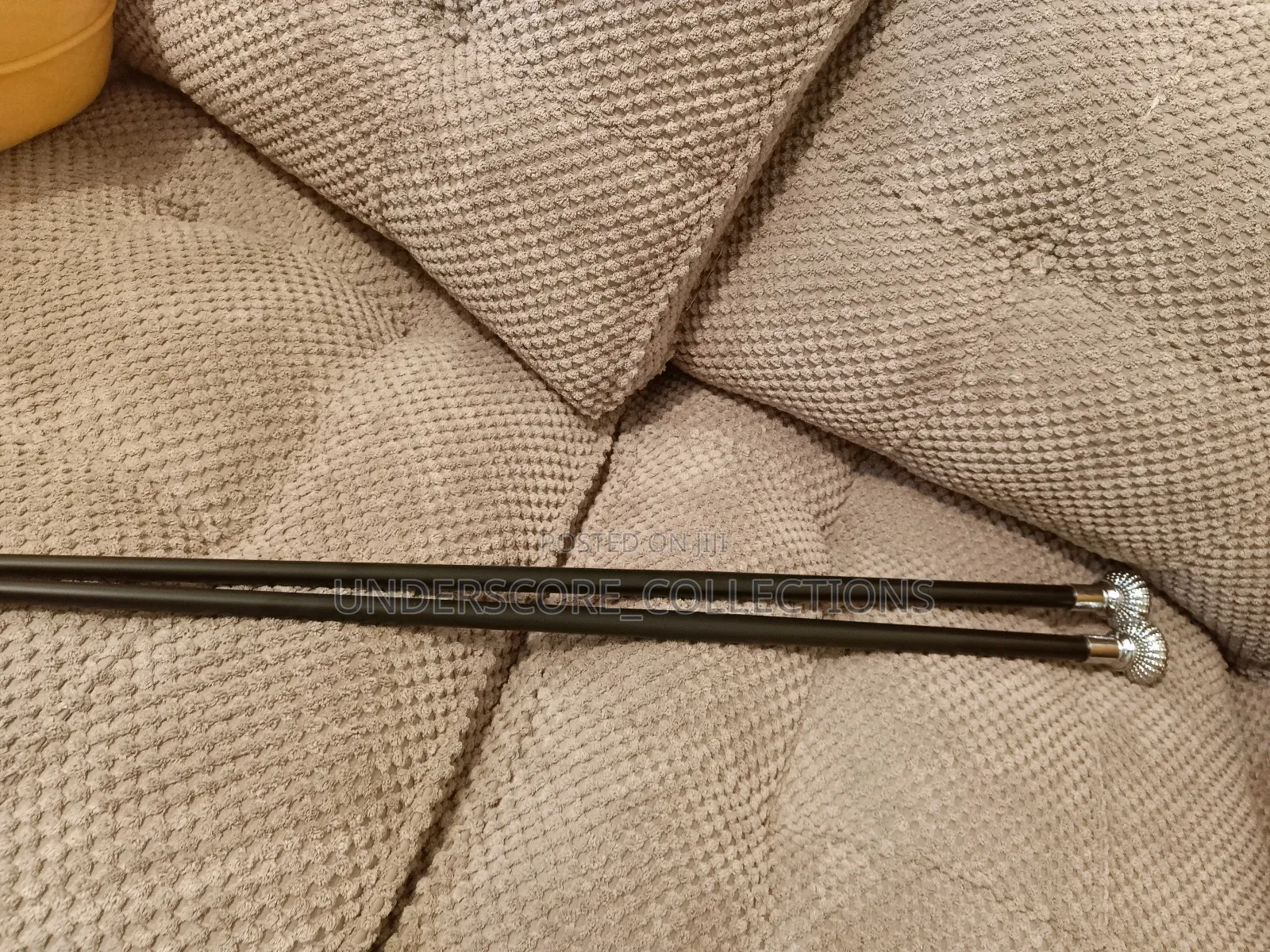 African Round Head Silver Walking Sticks
