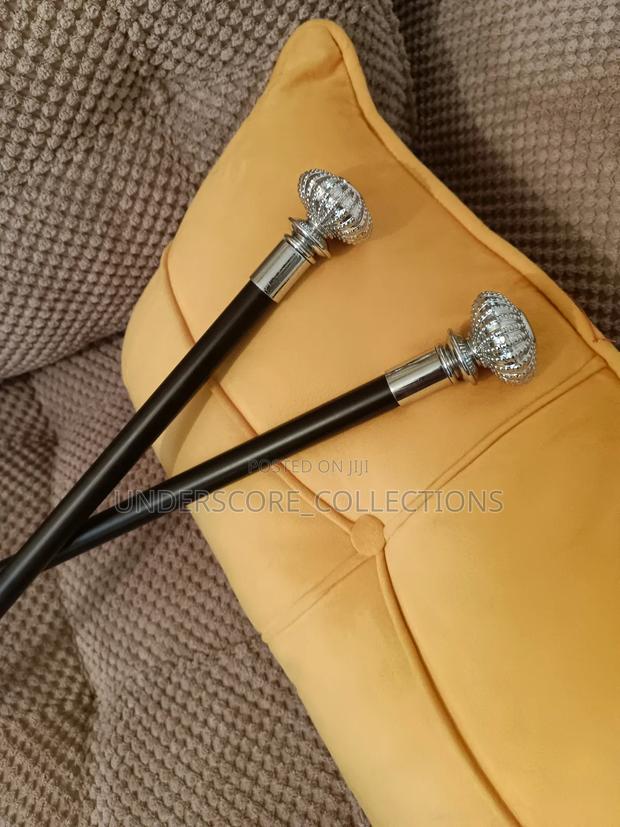 Executive Men Walking Stick With Sliver Stem With Ring - main view