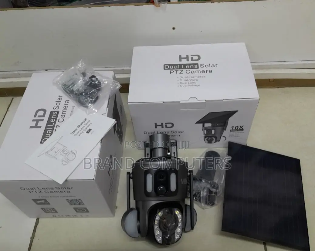 4G Dual Lens Solar Powered Security 4MP Camera Wireless