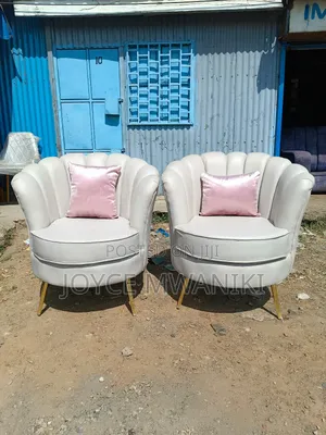 Flower Seats, or Pedicure Seats 2 Pieces, Cream 