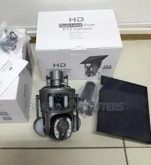 10X Ubox Dual Lens Security Camera 4G Solar Powered 4MP PTZ