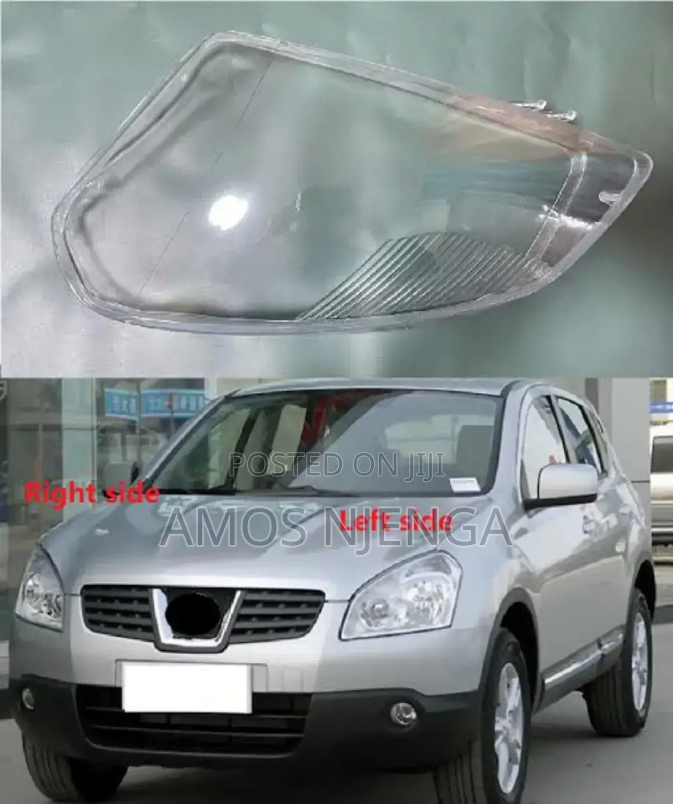 Nissan Dualis Headlight Lens