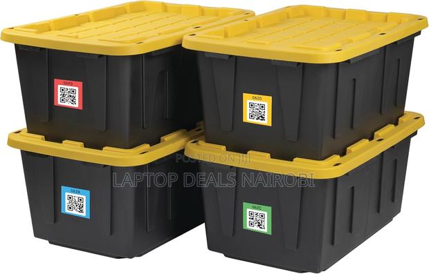 BLACK YELLOW CX, 27-Gallon Heavy Duty Tough Container