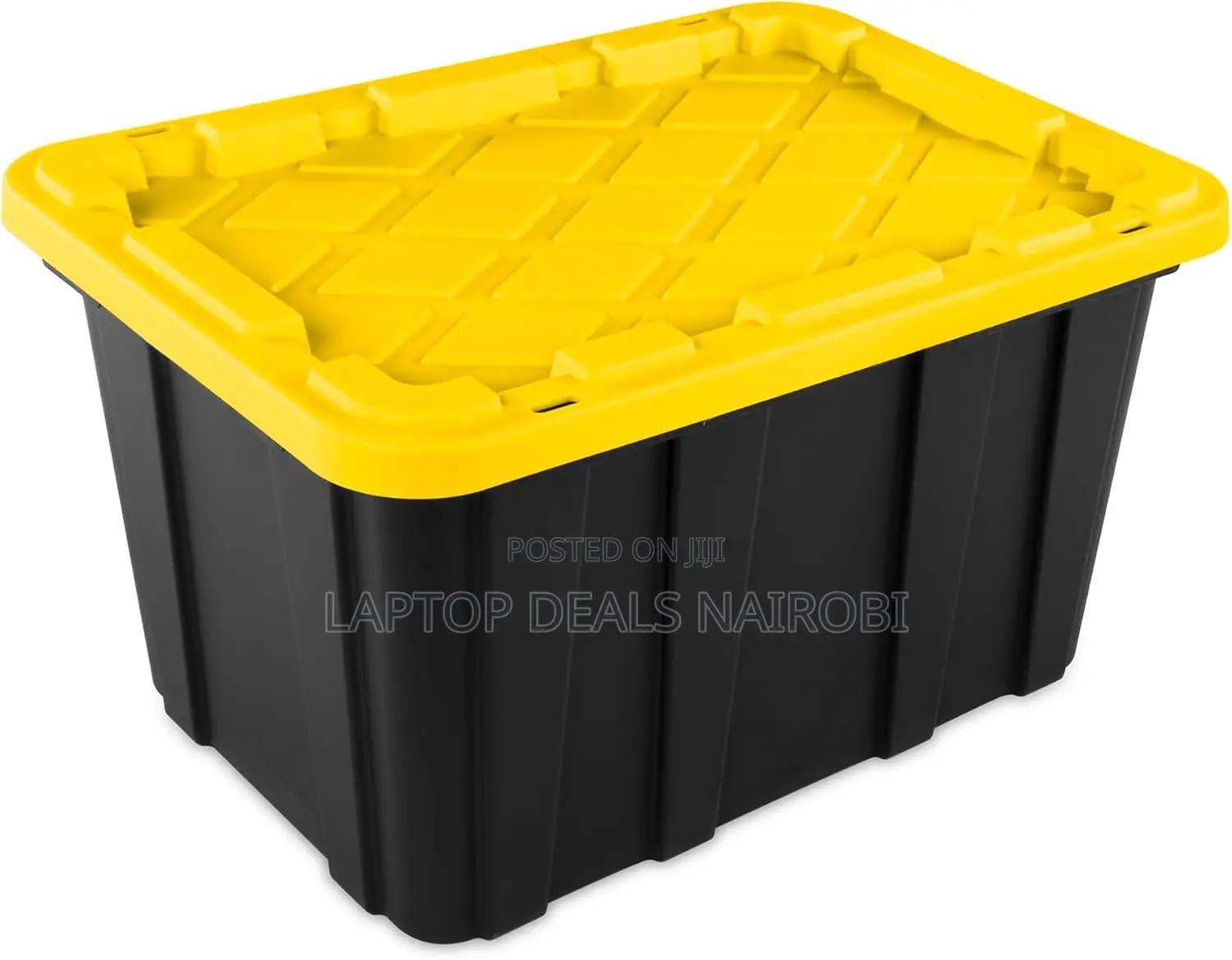 Stackable Storage Bins, Heavy Duty Totes W/ Lids, 27 Gallon