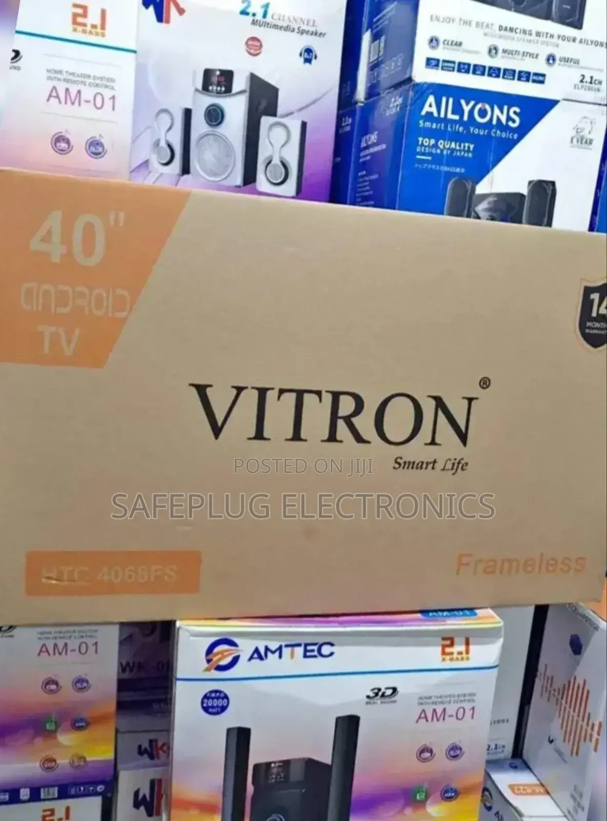 Htc4388fs - Vitron 40inch Smart Android, Mountable Tv