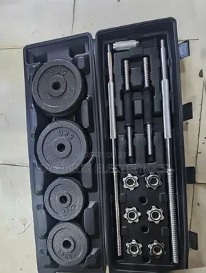With Case - 50kg Chrome Dumbbells Weight Lifting Dumbbells