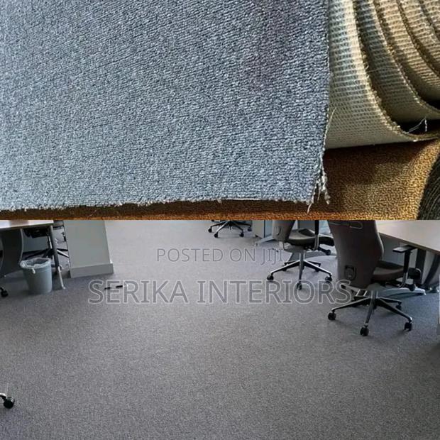 Grey Wall to Wall Carpets Light Grey Office Carpets - main view