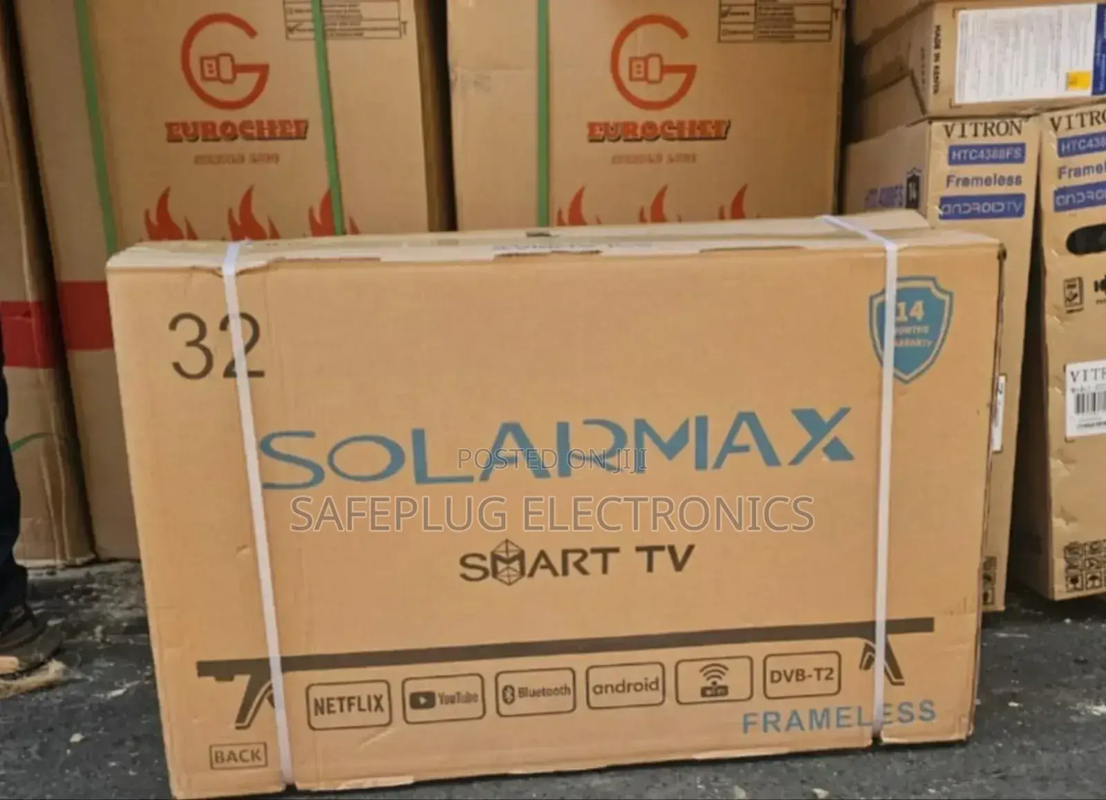Solarmax Frameless 32inch Smart Android Powered Tv