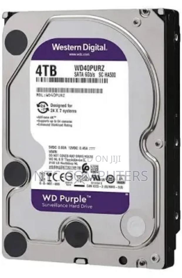 Western Digital Wd Purple 4tb Surveillance Hard Disk Drive