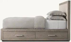 Wooden Box Bed With Storage