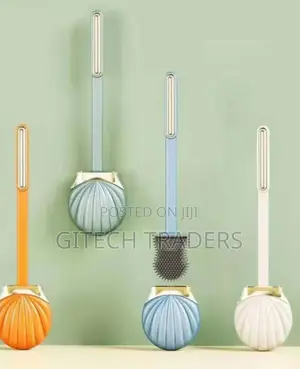 Silicon Shell Shape Toilet Brush Wall Mounting