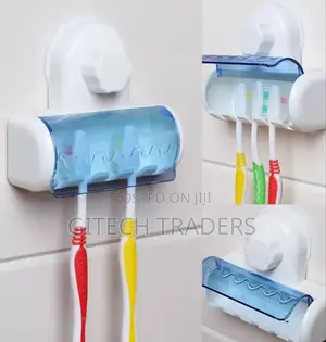 *Transparent Suction Cup Toothbrush Holder