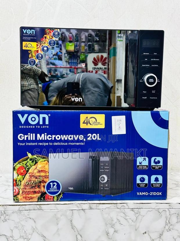 VON 25L Microwave Digital With Grill Large Cavity Space