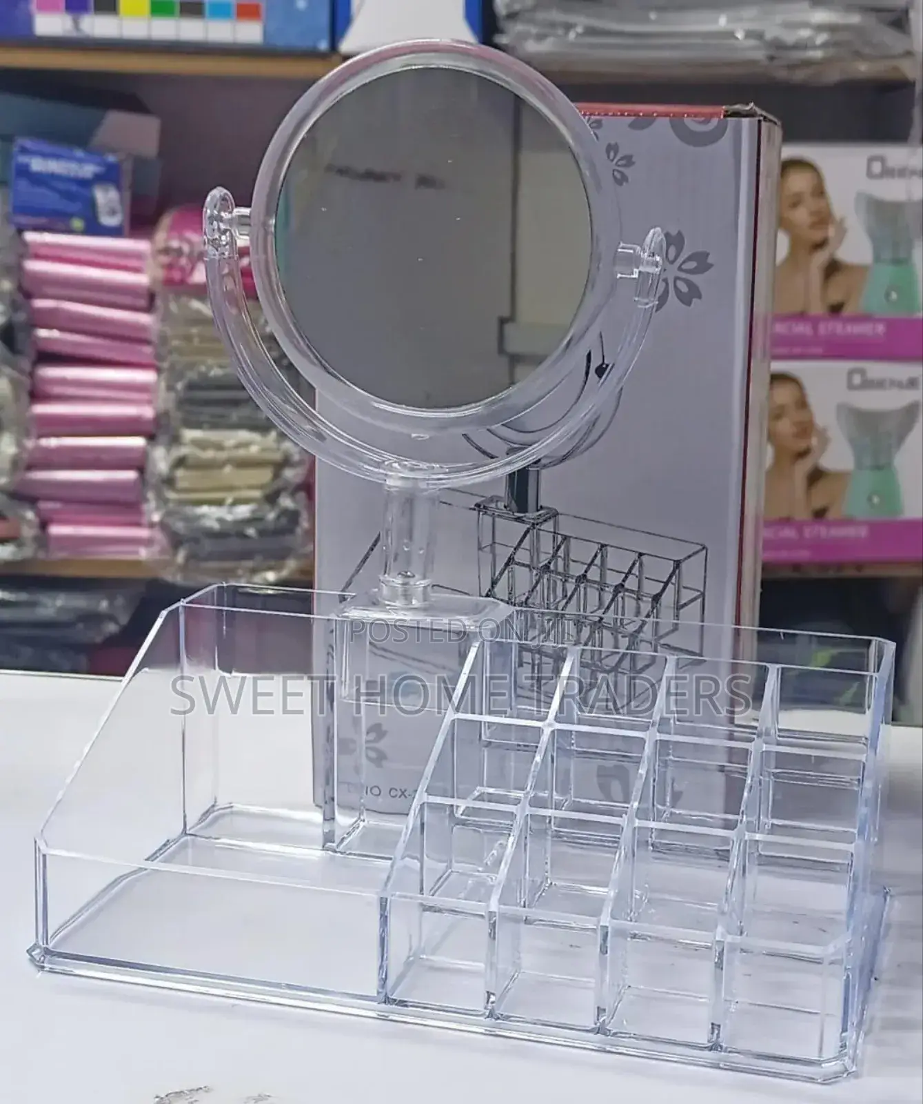 Acrylic Cosmetic Organiser Clear