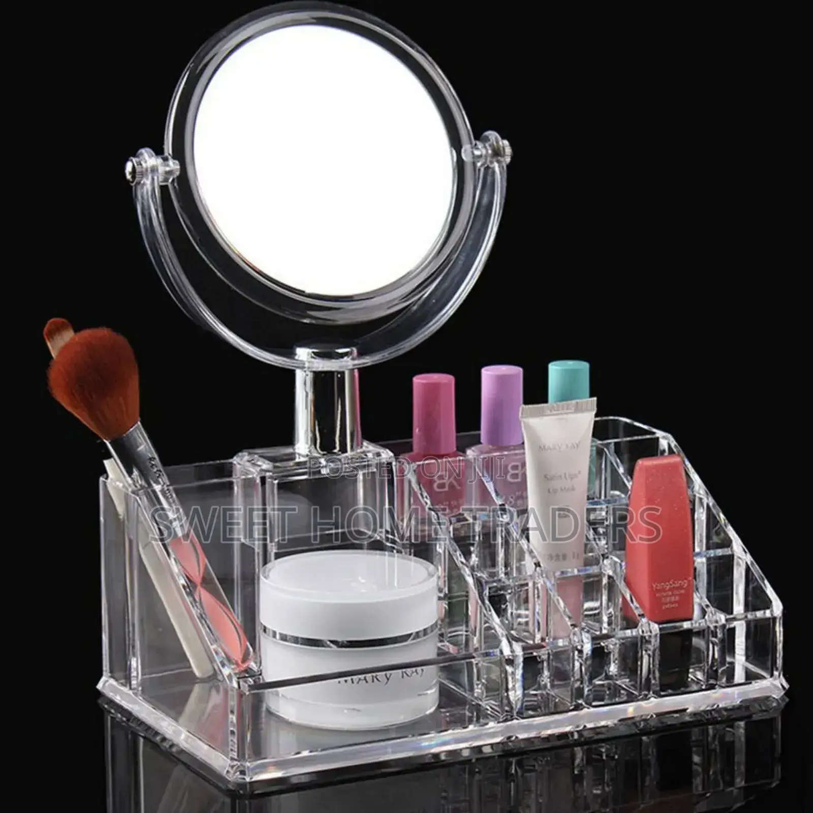 Acrylic Cosmetic Organiser With Mirror