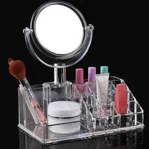 Acrylic Cosmetic Organiser With Mirror