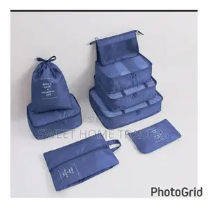 8 In 1 Luggage Travel Organizers Blue ..