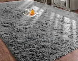 Plain Hairy Grey Floor Fluffy Carpets - thumbnail 2