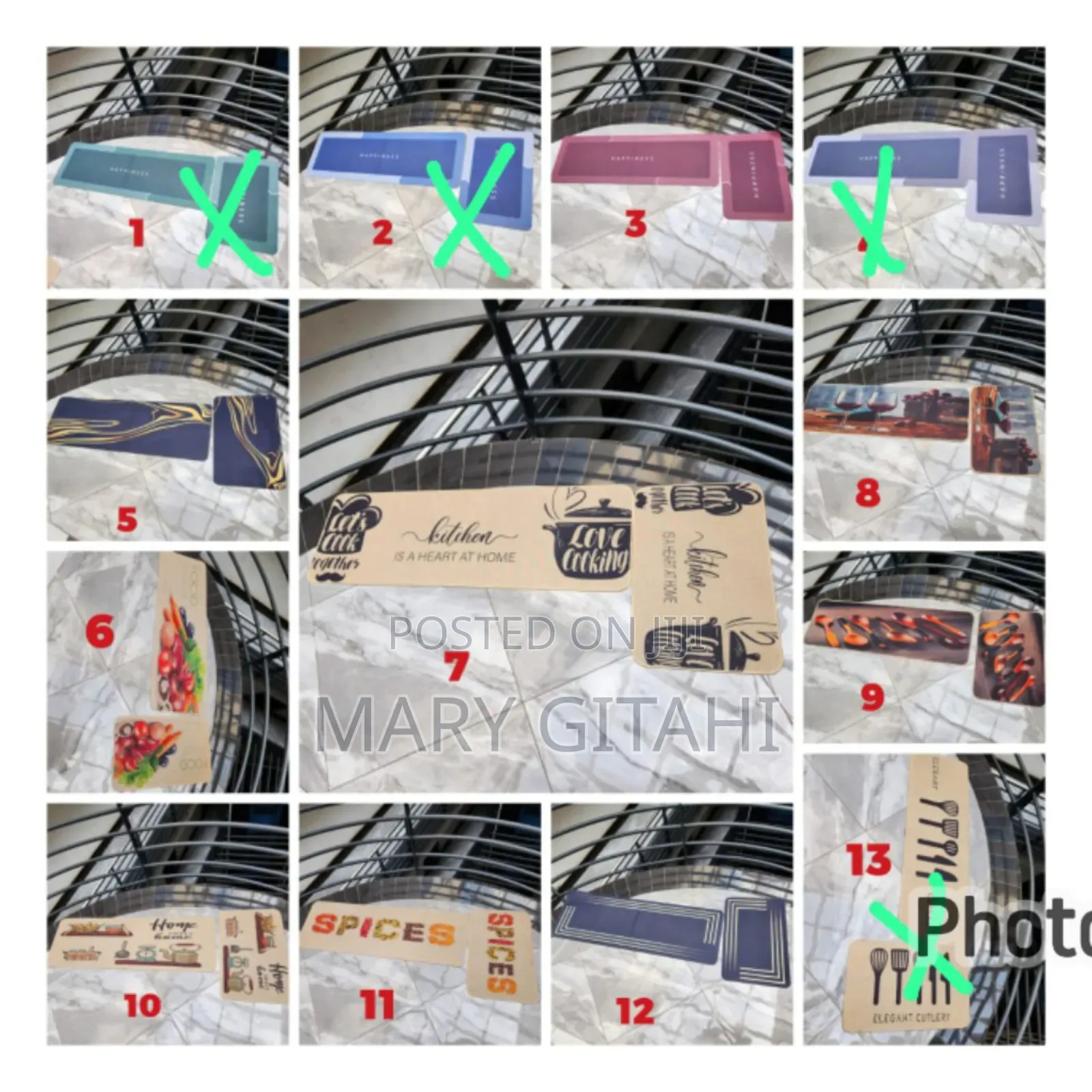 Kitchen Mat -Rubber *Anti Slip
