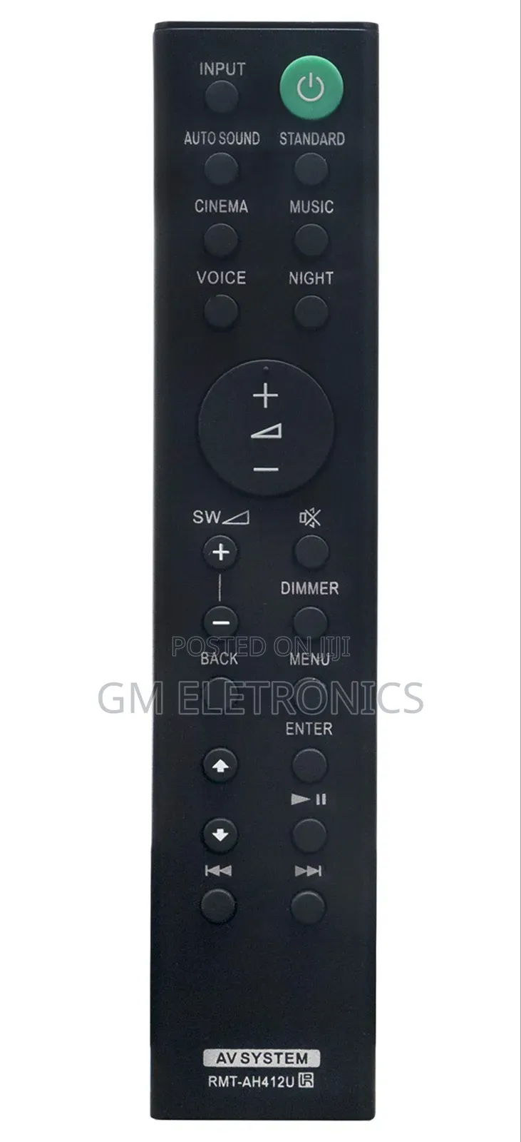 Sony RMT-AH412U RMT For;HT-S500rf SA-WS500RF HT-S20R