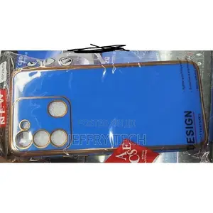 Tecno Spark 9 Blue Gold Classy Back Cover Case.