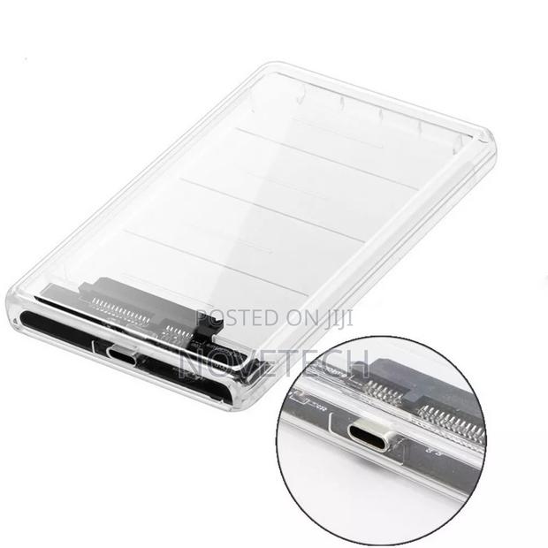 USB-C Transparent External HDD SDD 2.5 " USB 3.1 Enclosur - thumbnail 2