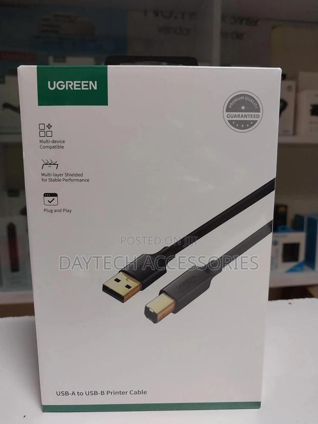 Ugreen Usb 2.0 Am to Bm Printer Cable 1.5m (Black) Ug-10350