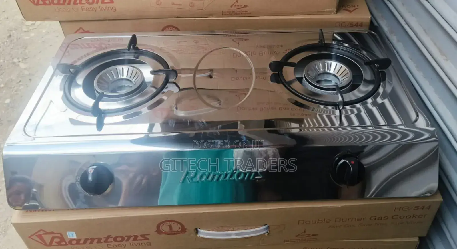 Ramtons Rg/544 Double Burner Gas Cooker