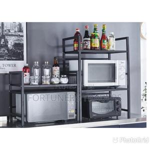 Metallic Microwave Stand - main view