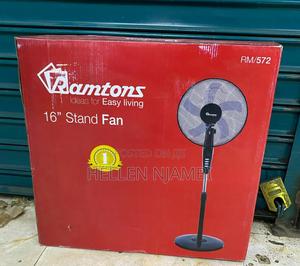 Ramton Black Standing Fan - main view