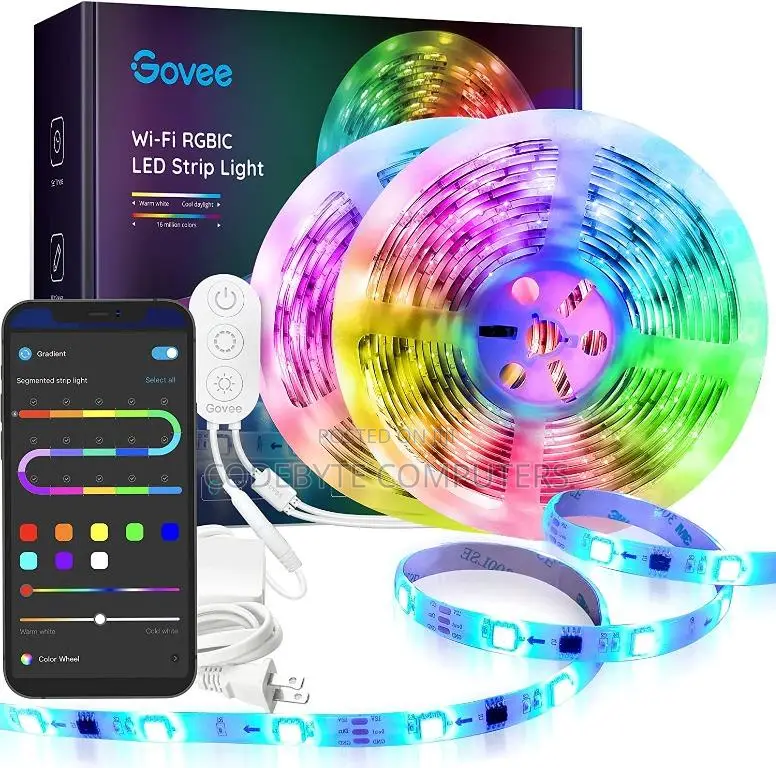 Govee RGBIC Wi-Fi + Bluetooth LED Strip Lights 10M