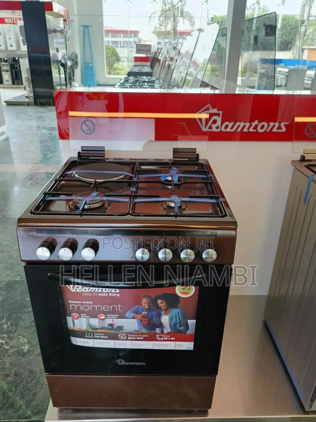 Ramtons Standing Cooker 60*60cm. 3G+1E . Electric Oven - main view