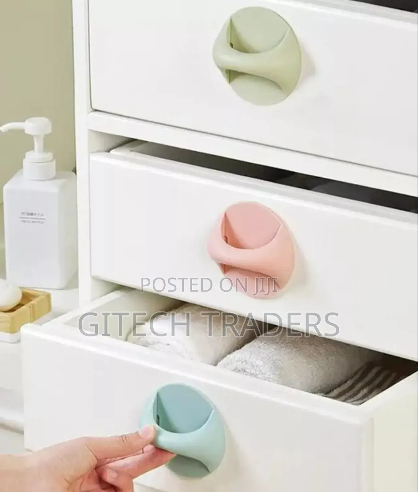 Drawer or Door Adhesive Handle